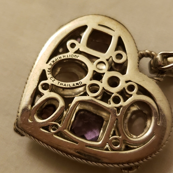 Judith Ripka Amethyst Enhancer Pendant - Picture 2 of 6